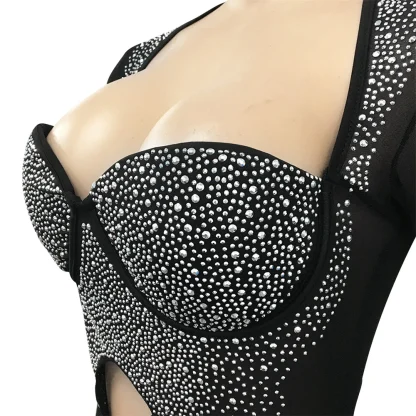 Glamorous Cut-Out Bodycon Sequin Dress - Image 3