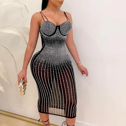 Evening Shimmering Sequin Dress