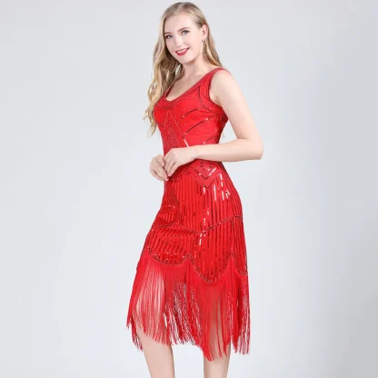 Fringed Flapper Sequin Dress - Image 6