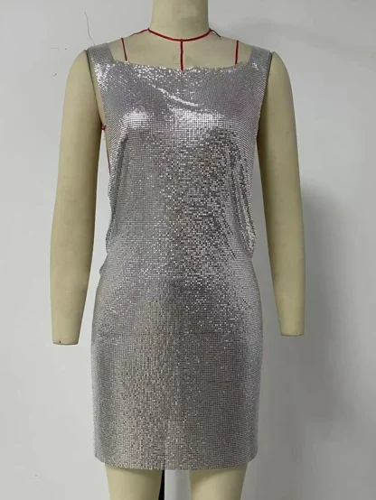 Elegant Sequin Mini Dress - Image 3