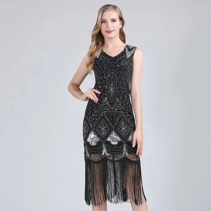Fringed Flapper Sequin Dress