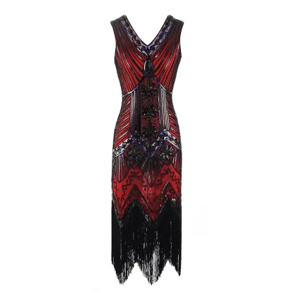 Tassel Sparkling Sequin Party Dress - Image 4