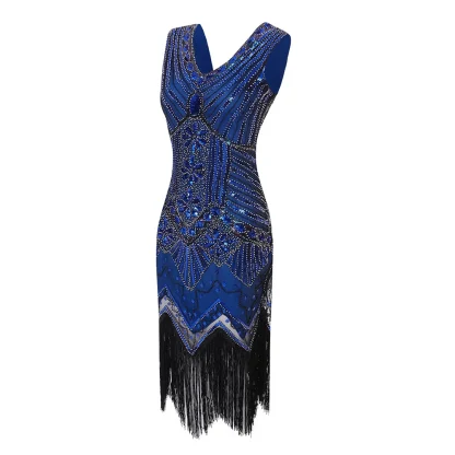 Tassel Sparkling Sequin Party Dress - Image 5