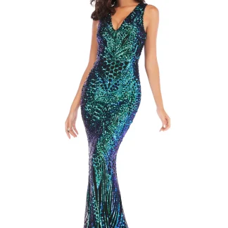 Sparkle Long Sequin Evening Dress