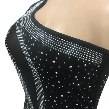 Sexy Long Sleeve Bodycon Sparkling Dress - Image 6