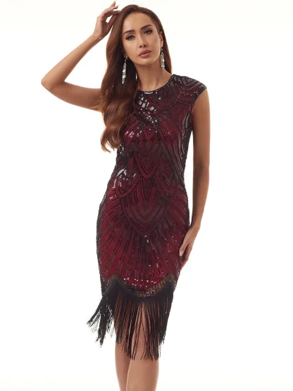Chic Sparkling Fringe Dress - Image 6