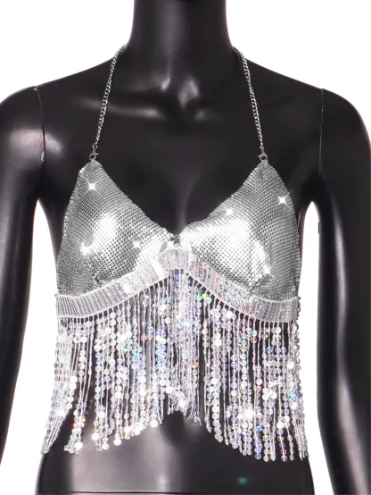 Shimmering Metal Sequin 2-Piece Dress - Image 7