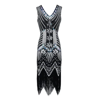 Tassel Sparkling Sequin Party Dress