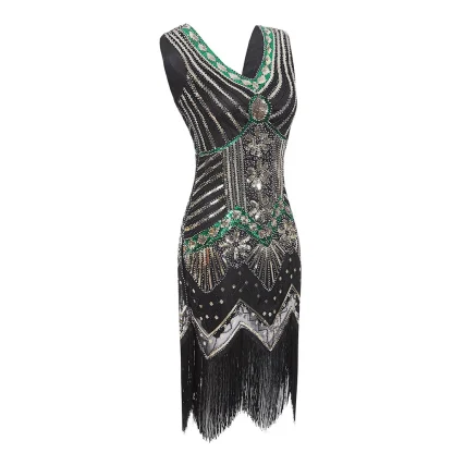Tassel Sparkling Sequin Party Dress - Image 6