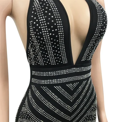 Backless Bodycon Evening Sequin Dress - Image 5