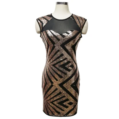 Chic Sparkling Evening Dress - Image 2
