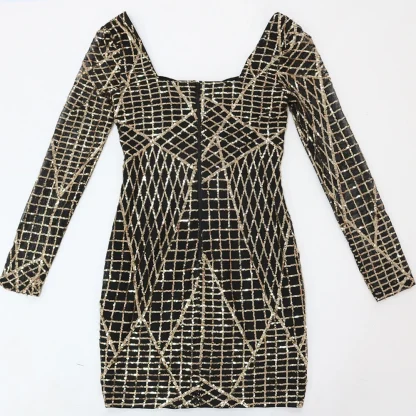 Glamour Night Long Sleeve Sequin Dress - Image 5
