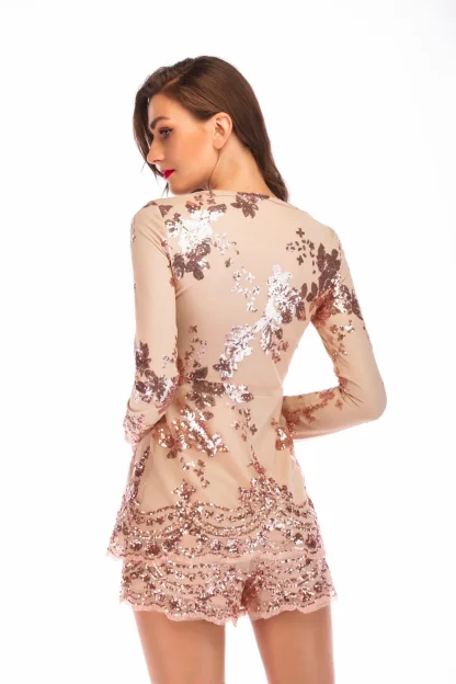 Sexy Night Out Sequin Overalls - Image 4
