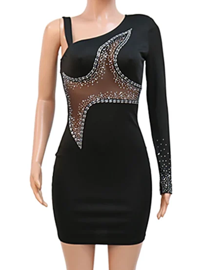 Elegant Evening Slip Sequin Dress - Image 3