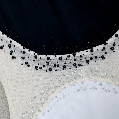 Elegant Sheer Mesh Sequin Mini Dress - Image 6