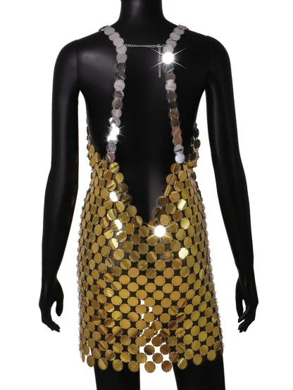 Sparkling Slip Sequin Dress - Image 2