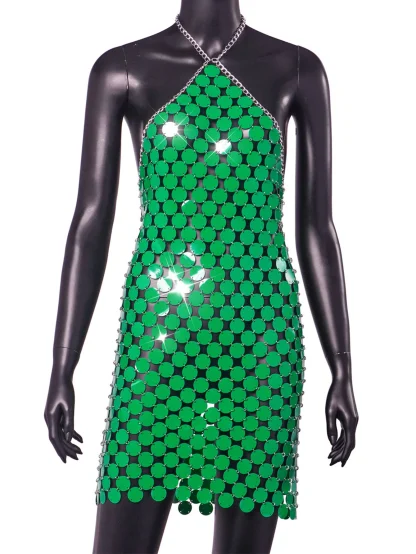 Backless Sequin Summer Dress - Image 3