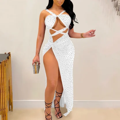Dazzling Backless Sequin Club Dress - Image 4