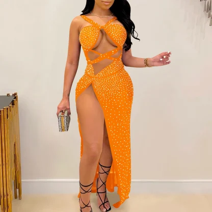 Dazzling Backless Sequin Club Dress - Image 6