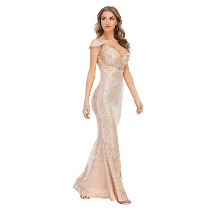 Sexy Slip Maxi Sequin Dress - Image 5