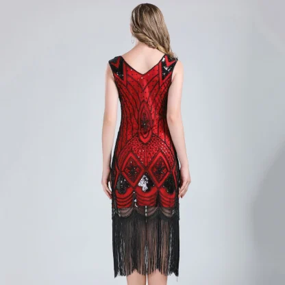Fringed Flapper Sequin Dress - Image 2