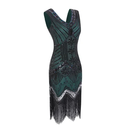 Tassel Sparkling Sequin Party Dress - Image 2