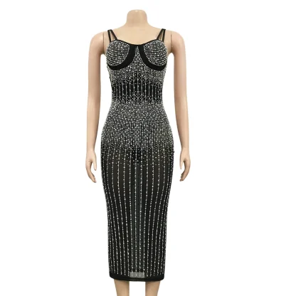 Evening Shimmering Sequin Dress - Image 3