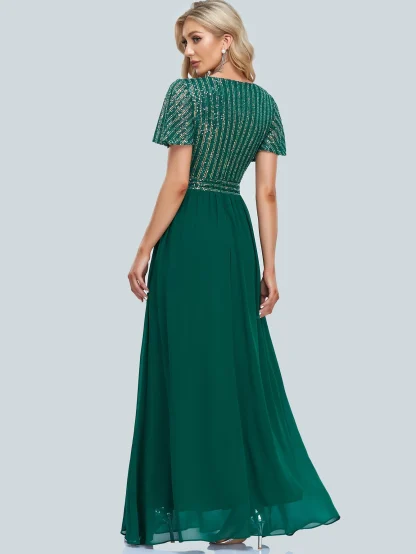 Short Sleeve Sparkling Summer Dress - Image 2