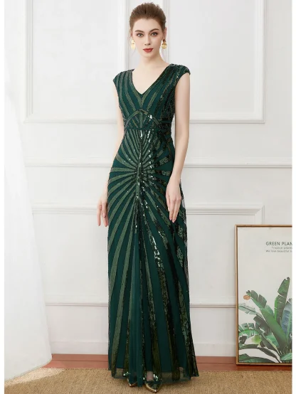 Long Shining Sequin Maxi Dress - Image 5