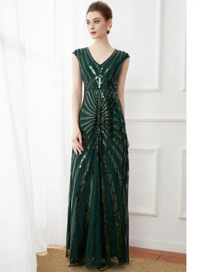 Long Shining Sequin Maxi Dress - Image 6