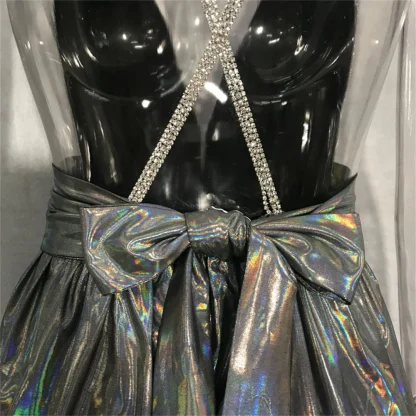 Sexy Sequin Deep V-Neck Dress - Image 5