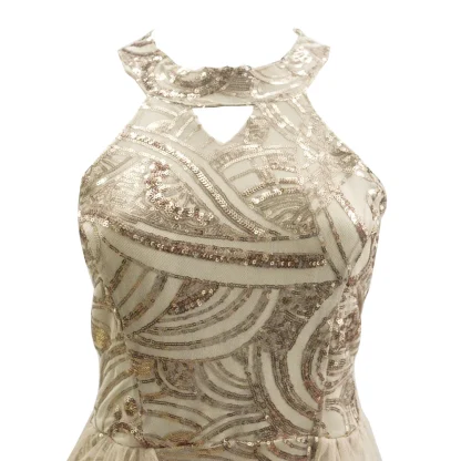 Mesh Tail Bodycon Sequin Dress - Image 4