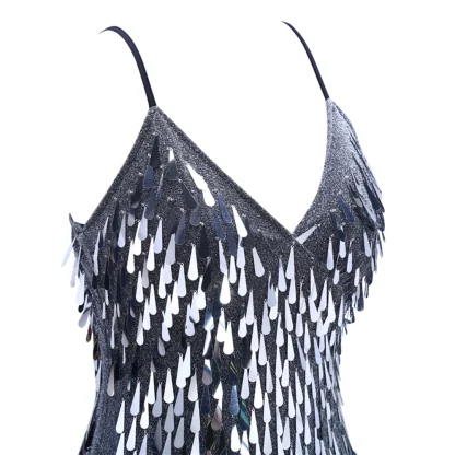 Seductive Slip Sequin Mini Dress - Image 6
