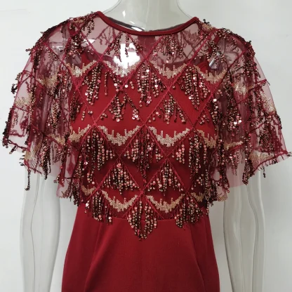 Radiant Fringe Sequin Dress - Image 7