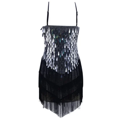 Seductive Slip Sequin Mini Dress - Image 5