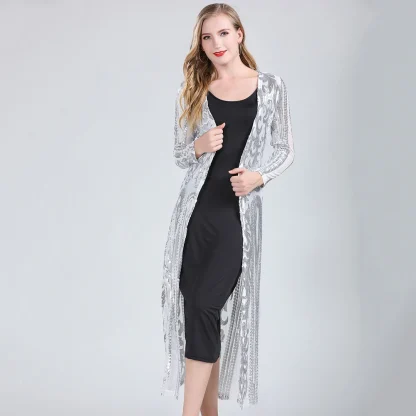 Glamorous Sparkling Cardigan Dress - Image 4