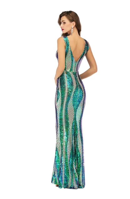 Elegant Long Sparkling Maxi Dress - Image 7