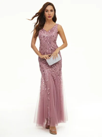 Evening Party Sequin Dress - Image 3