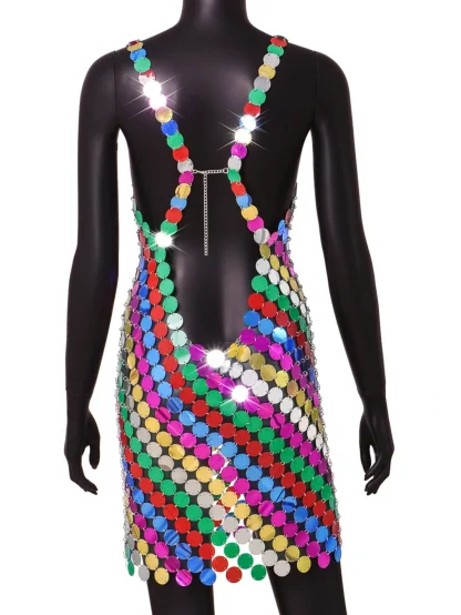 Glitter Slip Bodycon Sequin Dress - Image 4