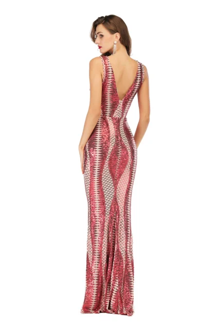 Elegant Long Sparkling Maxi Dress - Image 4