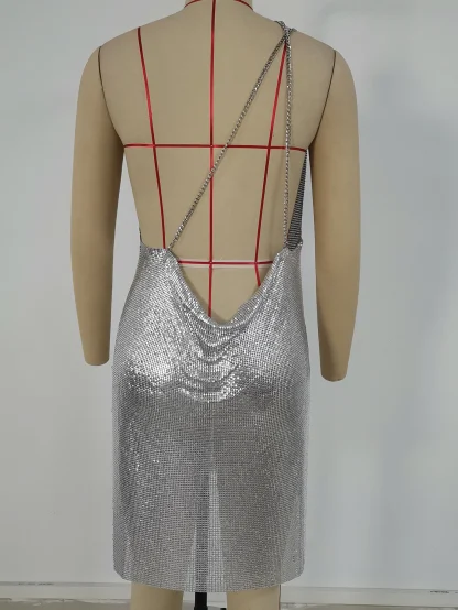 Cheeky Slip Sequin Mini Dress - Image 7