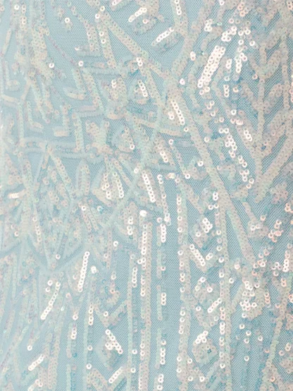 Glamorous Chiffon Mesh Shiny Dress - Image 7