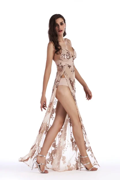 See-Through Mesh Sparking Dress - Image 3