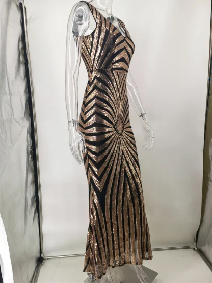 Elegant Bodycon Sparkling Dress - Image 5