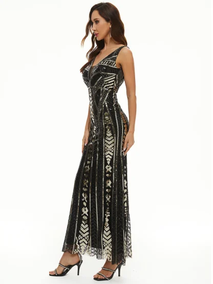 Glamour Backless Sequin Dress - Image 3
