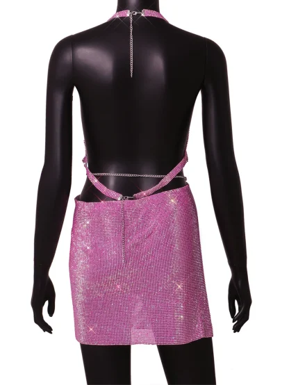 Club Sparkling See-Through Sequin Dress - Image 4