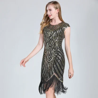Radiant Bodycon Party Sequin Dress - Image 5