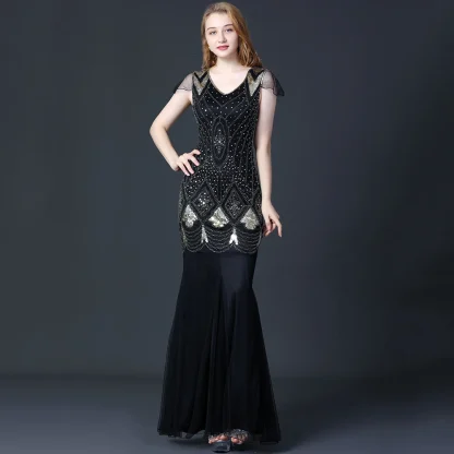 Stunning Vintage-Inspired Sparkling Gown
