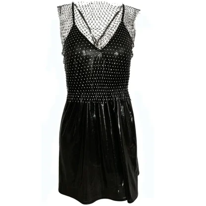 Seductive Sequin Fishnet Sparkling Dress - Image 6