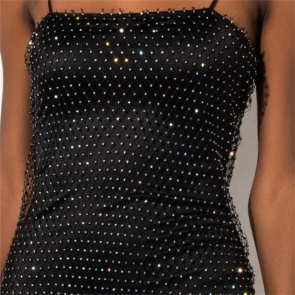 Fishnet Party Sequin Slip Dress - Image 4